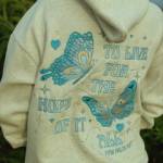 pink palm palm hoodie